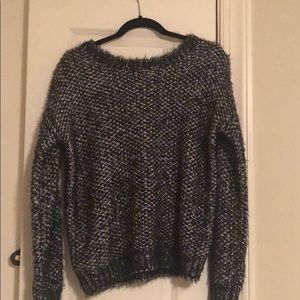 Black fuzzy sweater